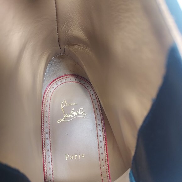 Christian Louboutin MENS Black Leather Lace-Up Ankle Boot - Picture 5 of 12